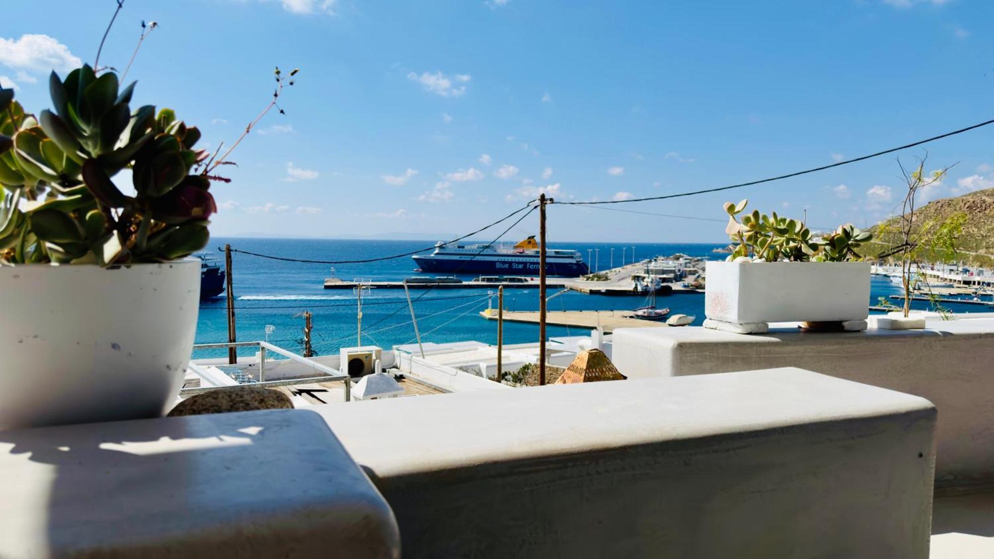 Mykonos Tourlos Nests - Sea View Escape Lejlighed Eksteriør billede