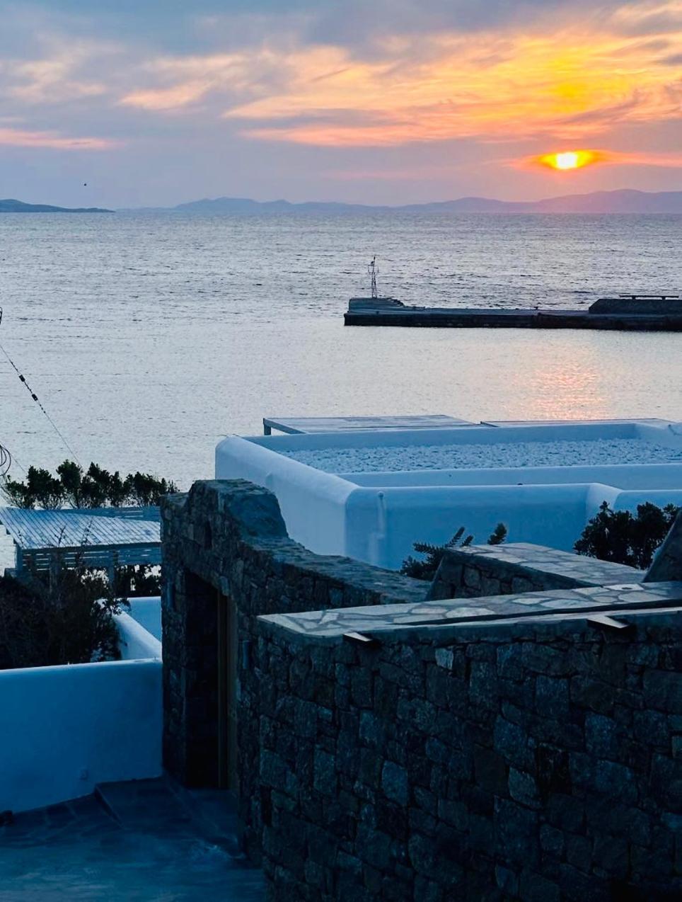 Mykonos Tourlos Nests - Sea View Escape Lejlighed Eksteriør billede