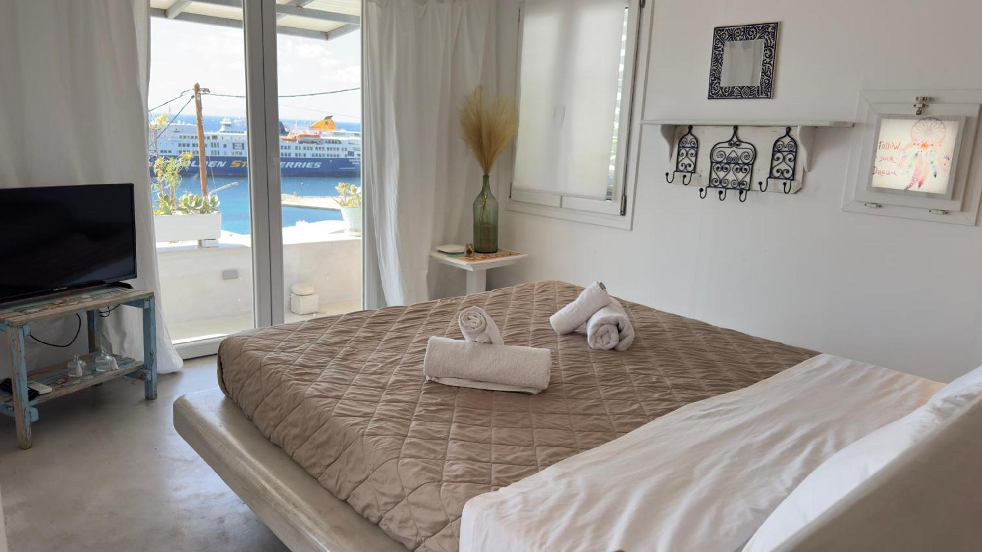 Mykonos Tourlos Nests - Sea View Escape Lejlighed Eksteriør billede