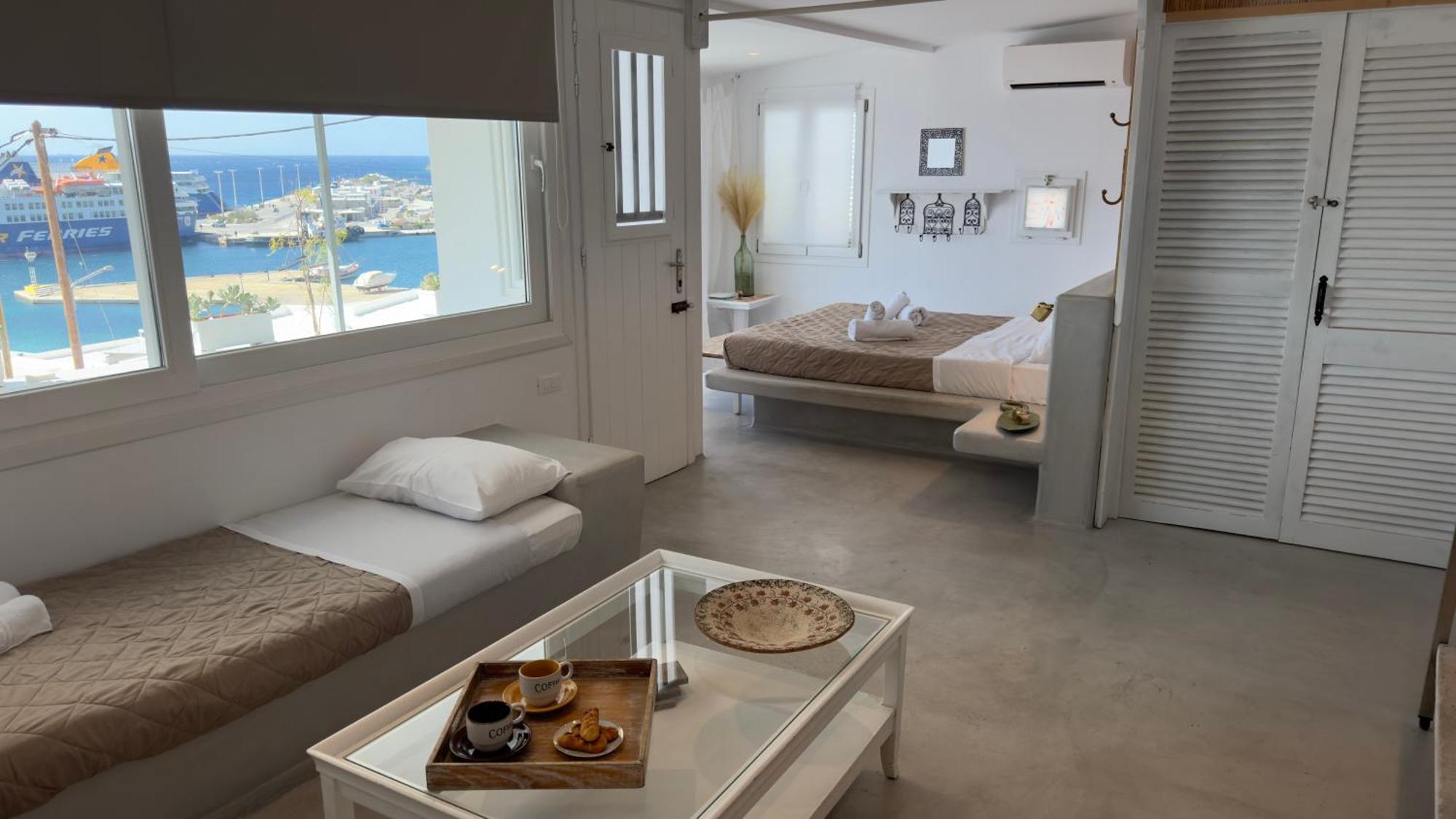 Mykonos Tourlos Nests - Sea View Escape Lejlighed Eksteriør billede