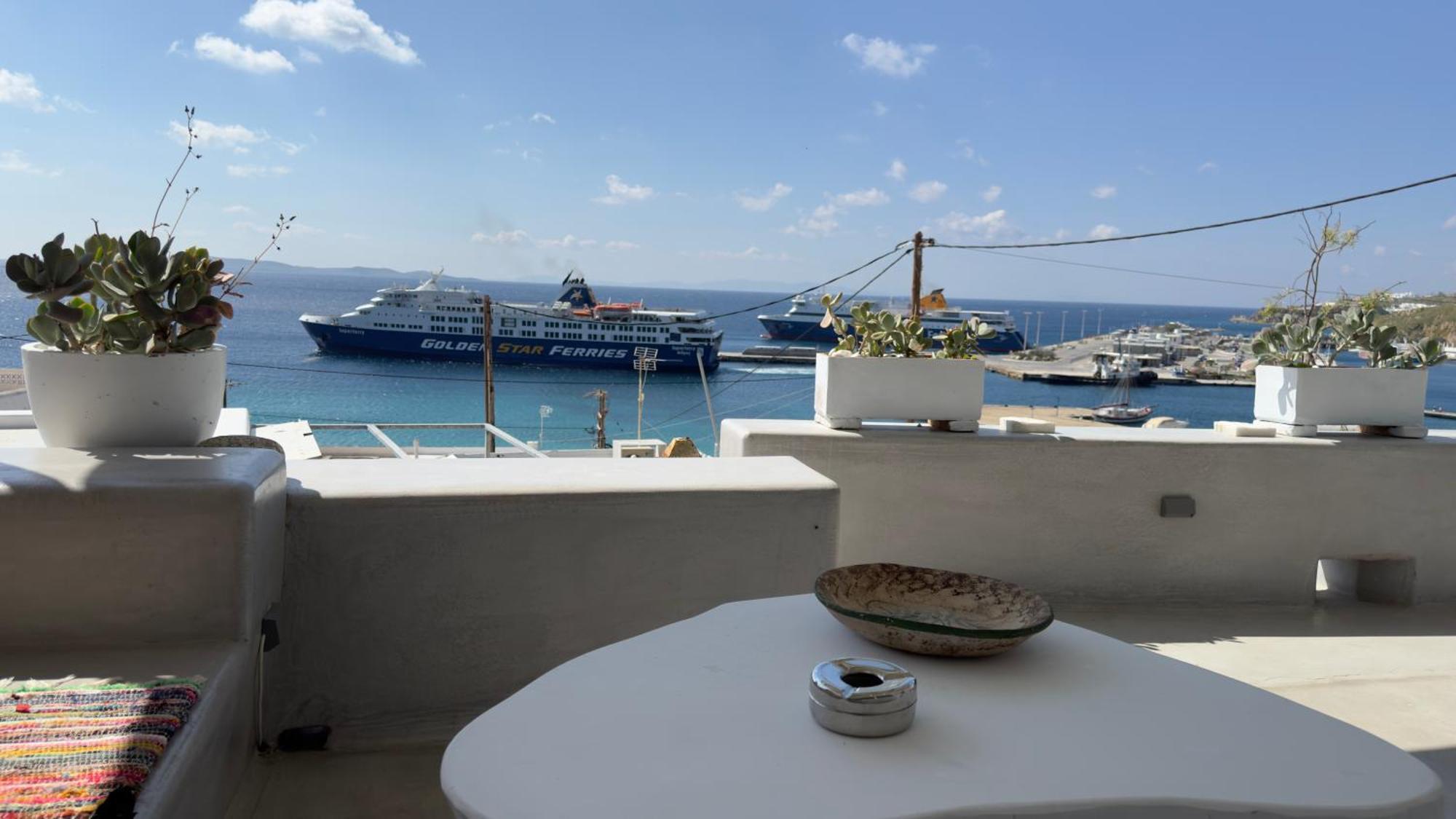 Mykonos Tourlos Nests - Sea View Escape Lejlighed Eksteriør billede