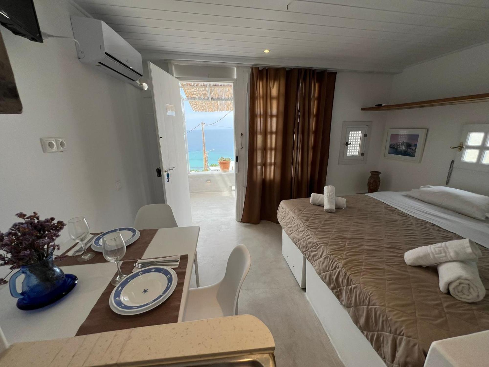 Mykonos Tourlos Nests - Sea View Escape Lejlighed Eksteriør billede