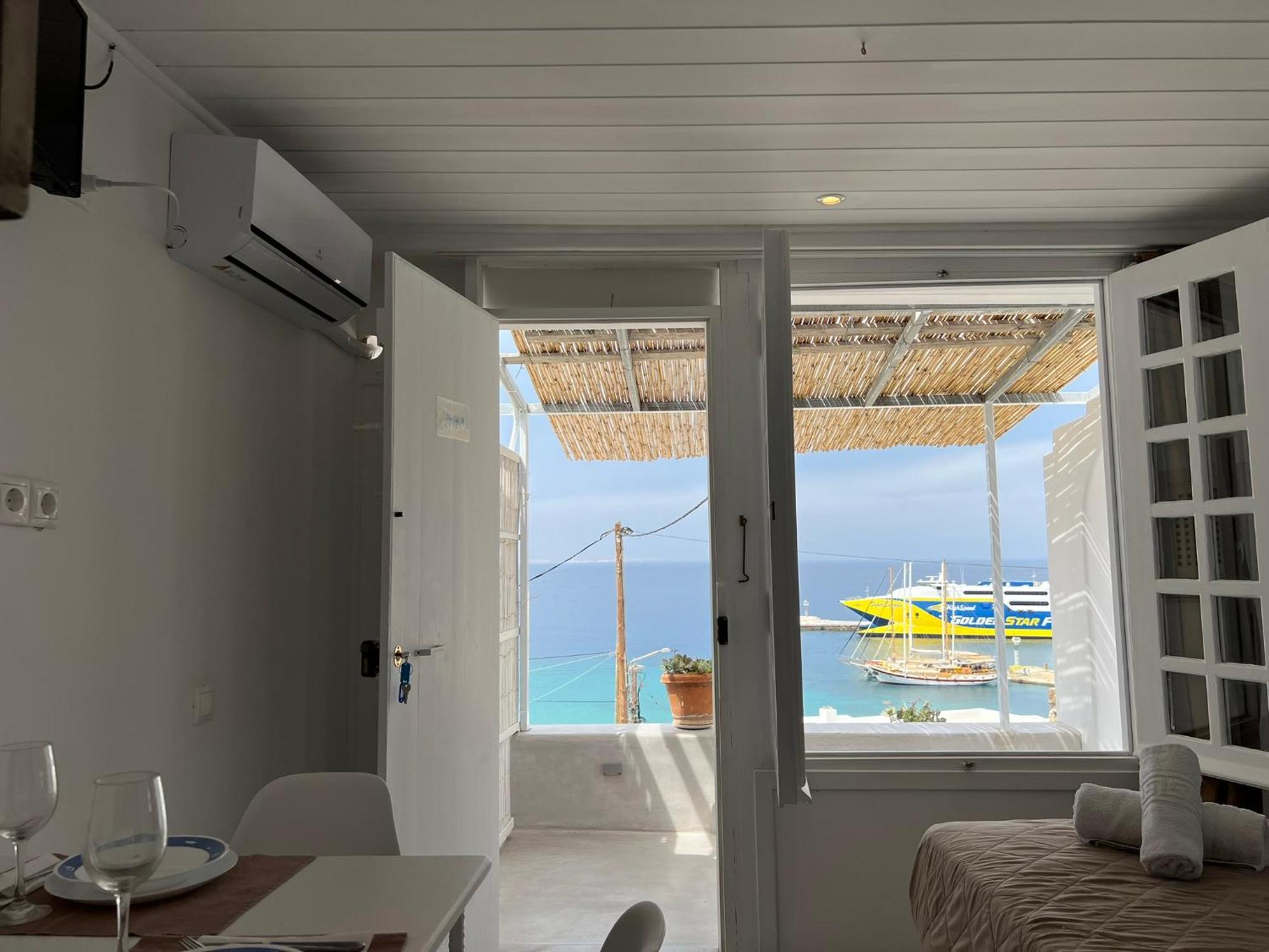 Mykonos Tourlos Nests - Sea View Escape Lejlighed Eksteriør billede